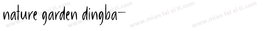 nature garden dingba字体转换